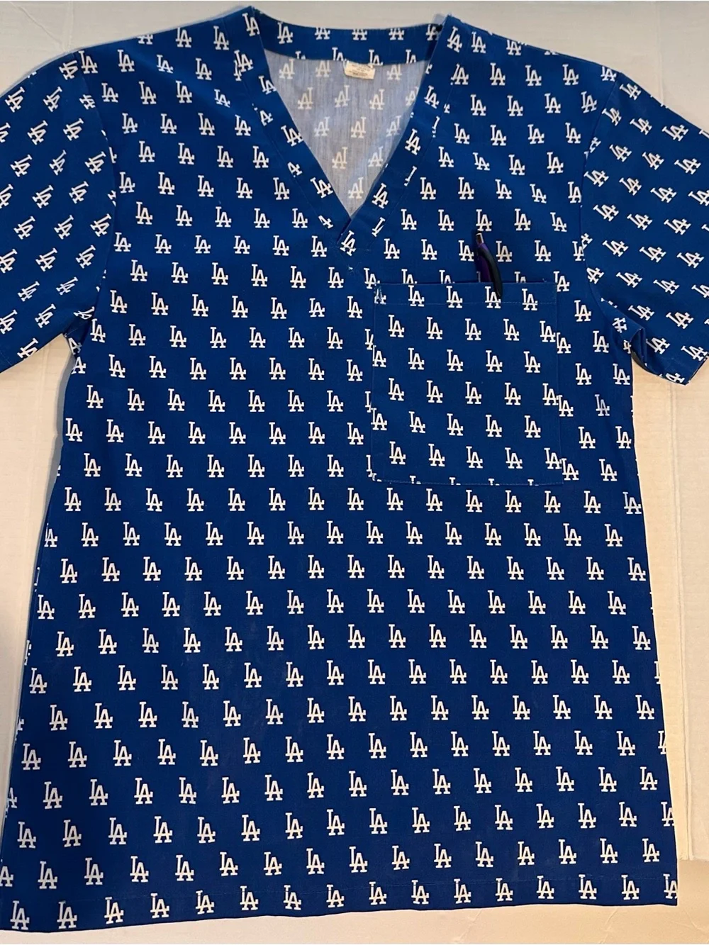 Los Ángeles Dodgers Baseball Medical Scrub Small